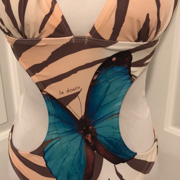 Tiger Stripes & Butterfly Bathing Suit - Picture 3 of 5